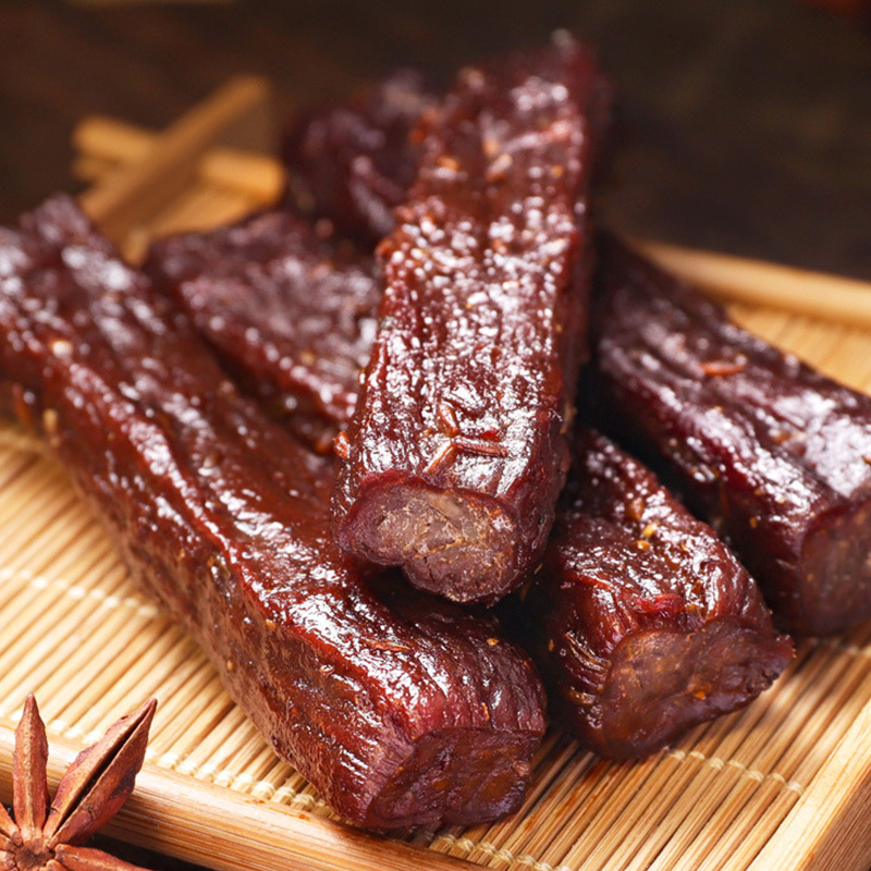 China Inner Mongolia Specialty Halal Snack Bagged Spicy and Savory Hand-shredded Air-dried Beef Jerky 500g ( Free Shipping Worldwide) 中国内蒙古特产清真小吃袋装麻辣香手撕风干牛肉干500g(全球免运费)