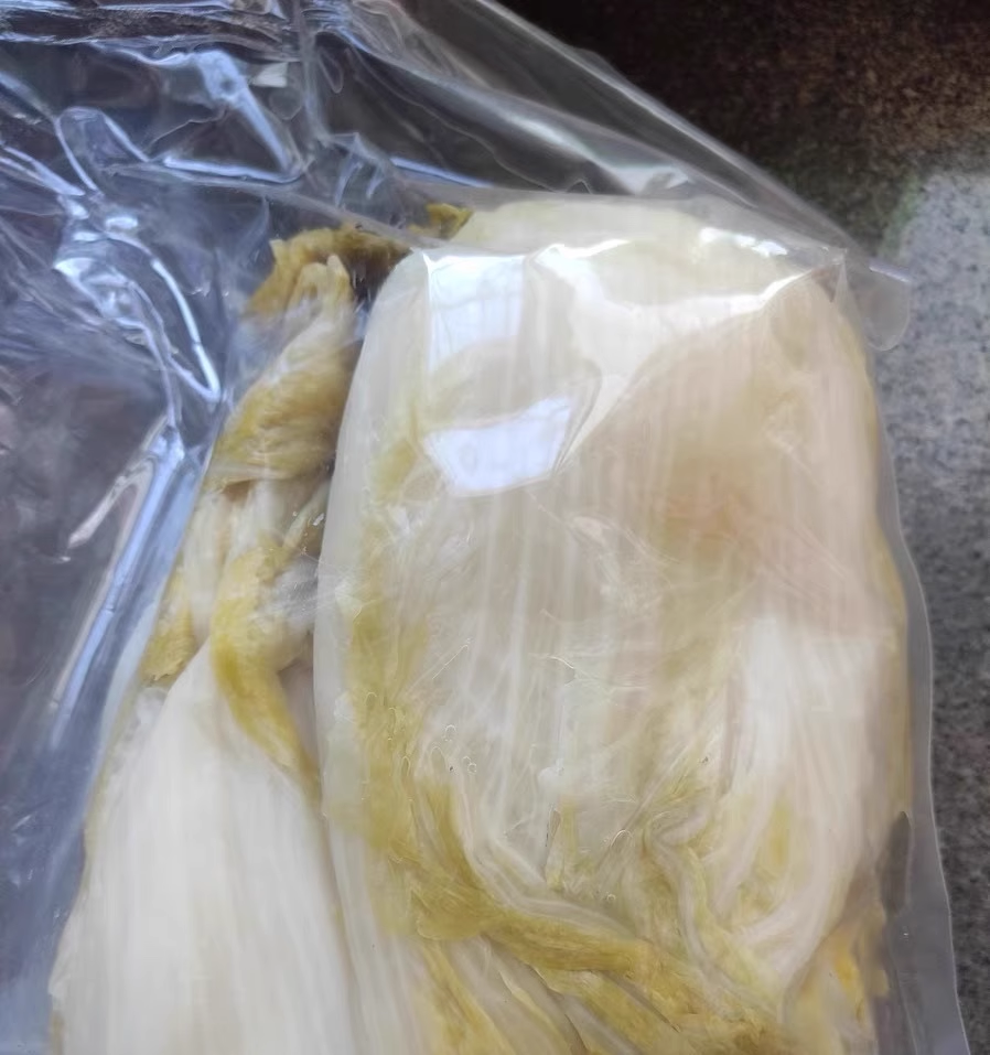 China Northeast Heilongjiang Specialty Homemade Naturally Fermented Sauerkraut Pickled Vegetables 5 kg with Vacuum Packaging (Free Shipping Worldwide)