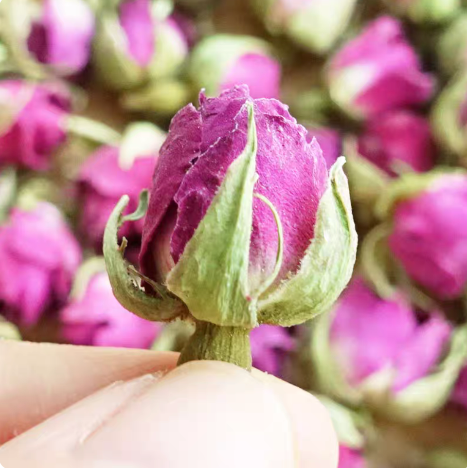 Hetian Purple Rose Tea – Xinjiang Specialty Herbal Flower Tea 80g Tin, No Additives, No Sulfur, Naturally Dried | Free Worldwide Shipping