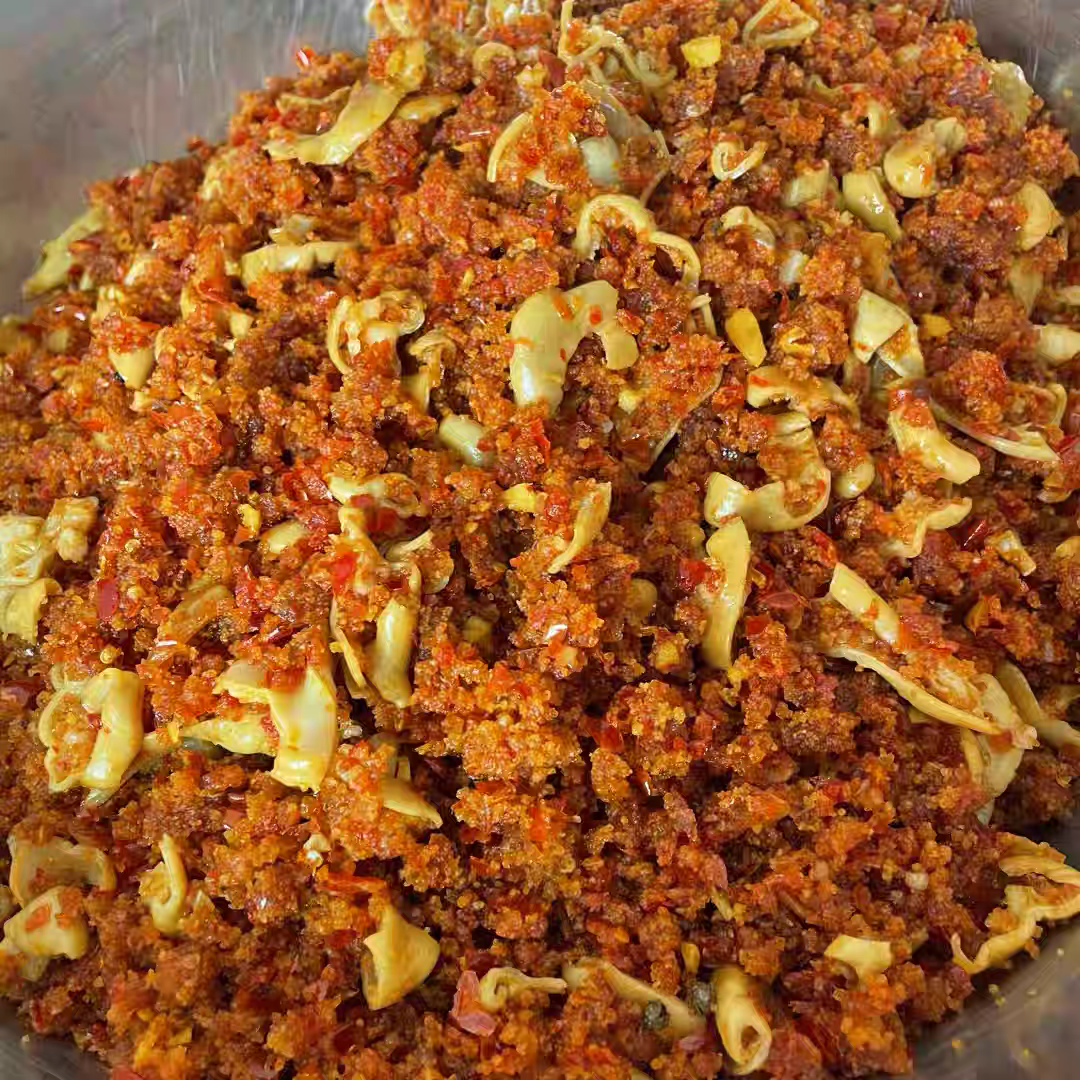 Homemade Braised Pork Intestine with Pickled Fermented Fried Pepper and Broken Rice 500g – Chinese Farm Style Spicy Hot Pot Ingredient | Free Worldwide Shipping