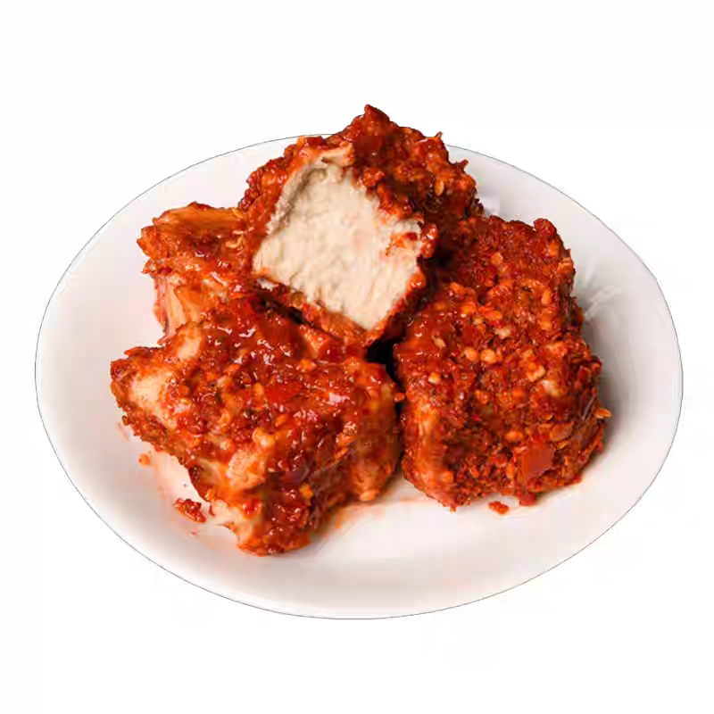 Handmade Spicy Fermented Tofu Moldy Tofu Furu– Hubei Yichang Specialty, Natural No-Oil Stinky Tofu, 450g Jar